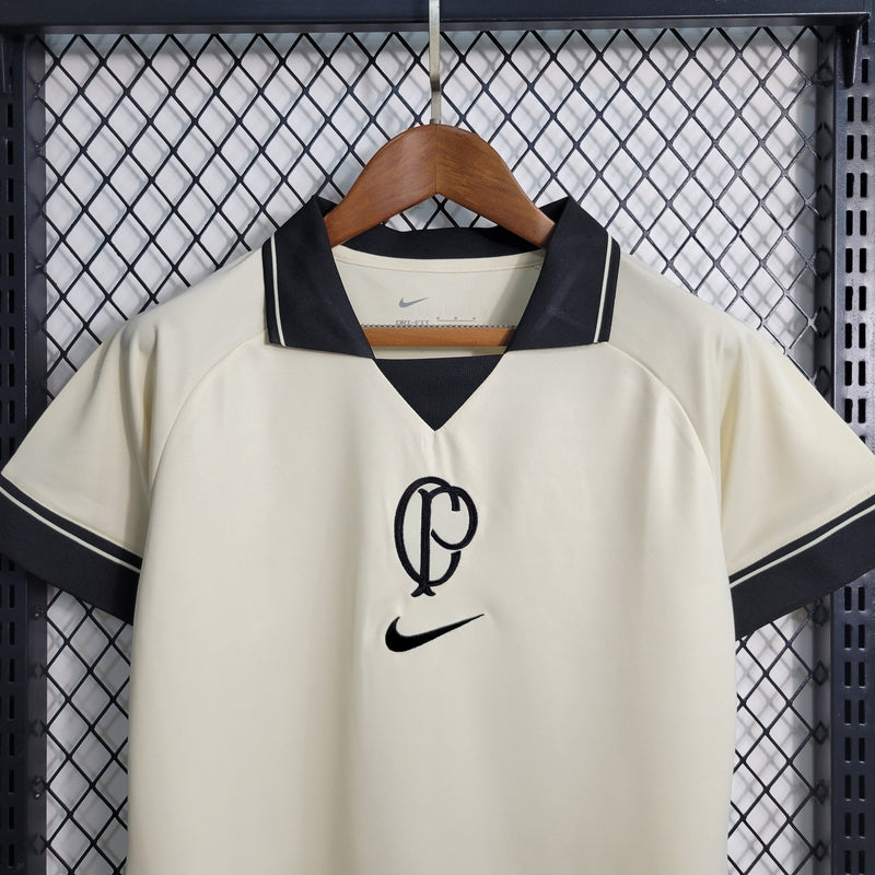 Camisa Manto Corinthians 23/24 s/n° Torcedor Nike Feminina - Branco