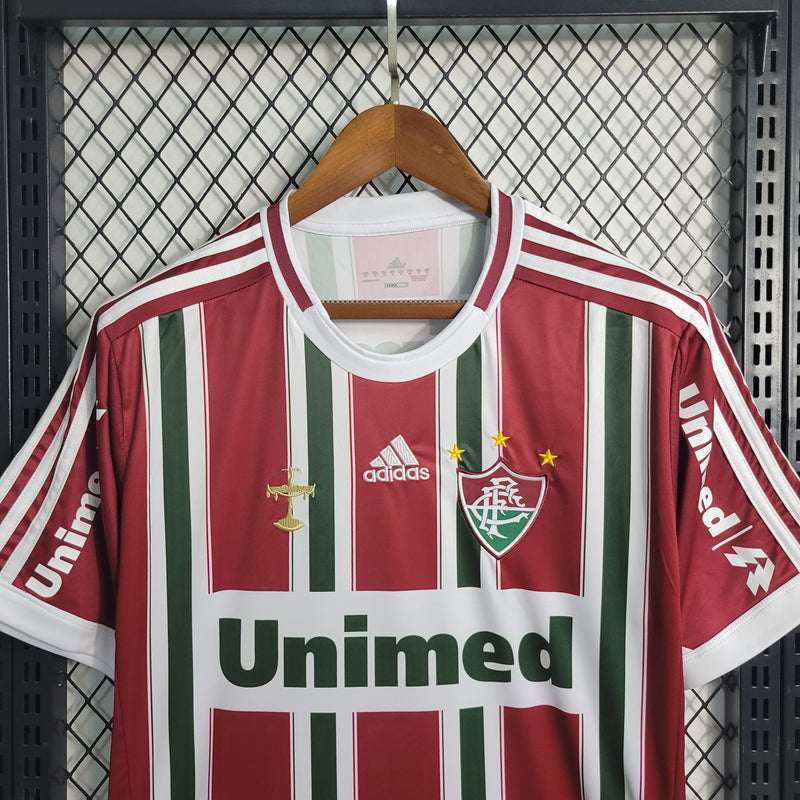 Camisa Fluminense I 12/13 s/n° Torcedor Adidas Masculina - Verde+Vinho