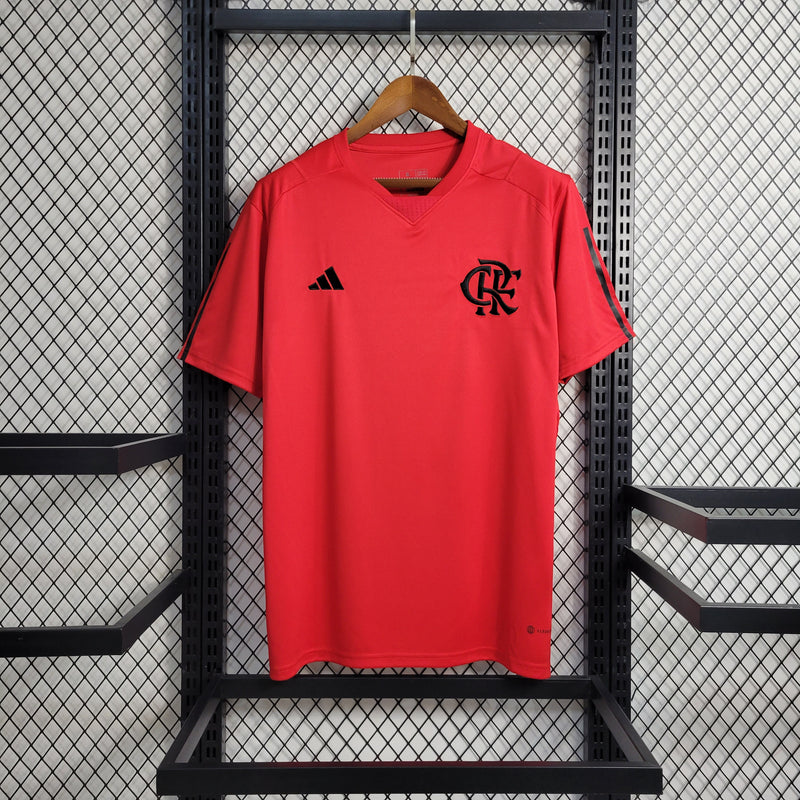 Camisa Flamengo 23/24 s/n° Treino Adidas Masculina - Vermelho