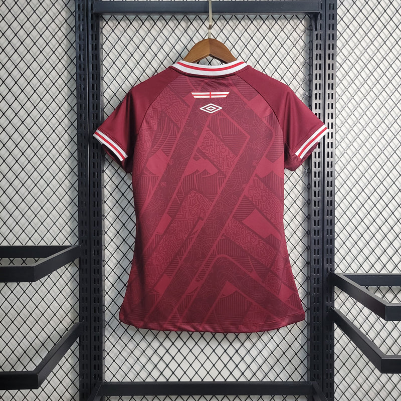 Camisa Fluminense III 23/24 s/n° Torcedor Umbro Feminina - Bordô