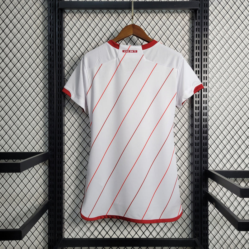 Camisa Internacional II 23/24 s/n° Torcedor Adidas Feminina - Vermelho Escuro+Branco