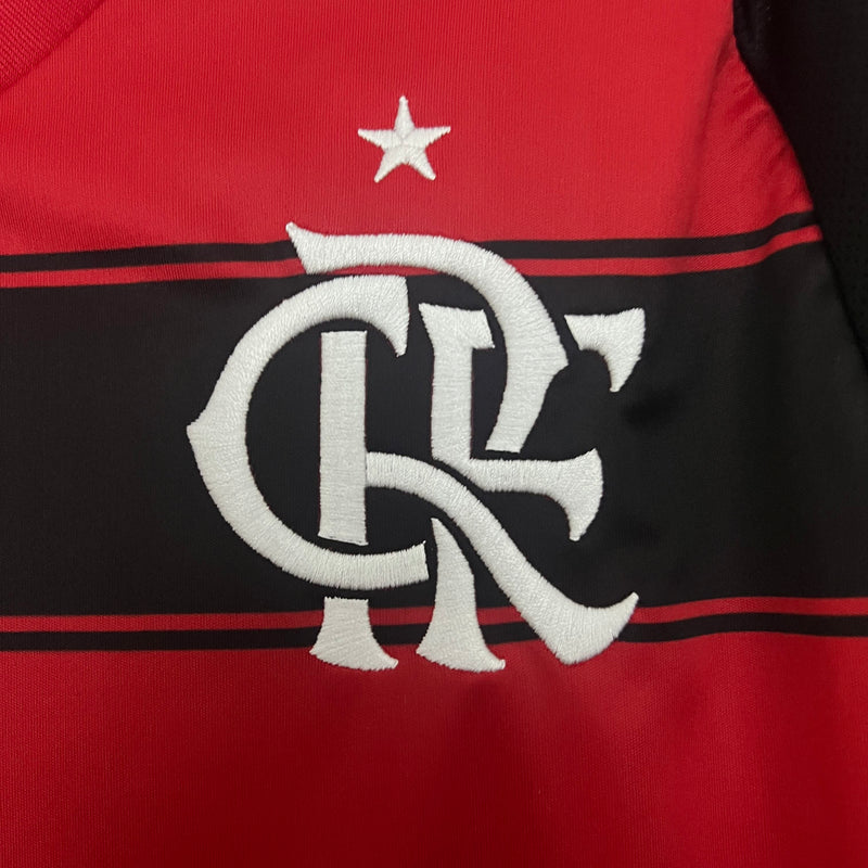 Camisa Flamengo I 25/26 s/n Torcedor Adidas Masculina - Preto