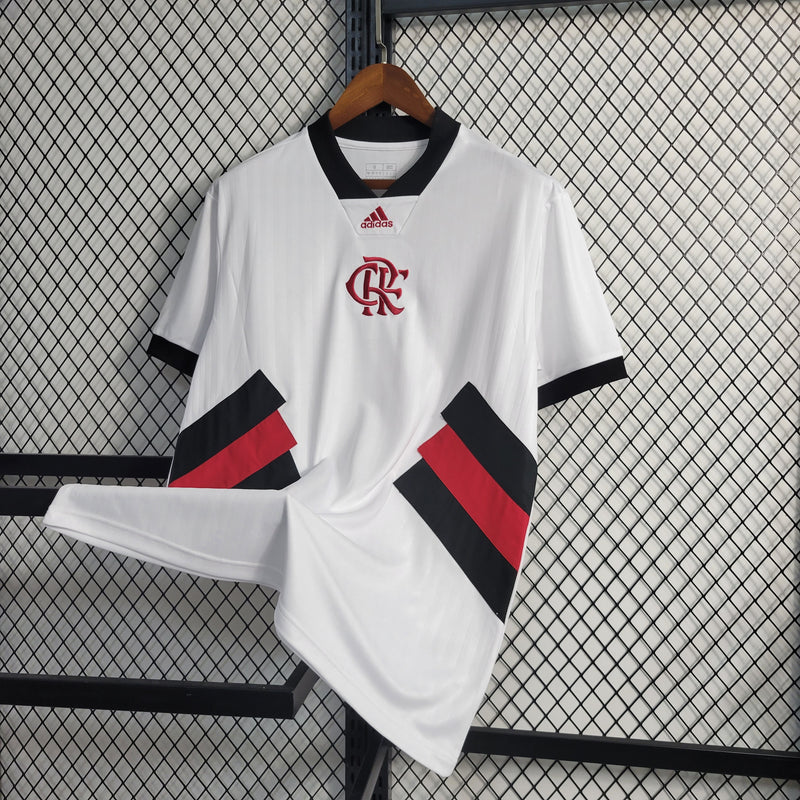 Camisa CR Flamengo Icon Adidas - Branco+Preto