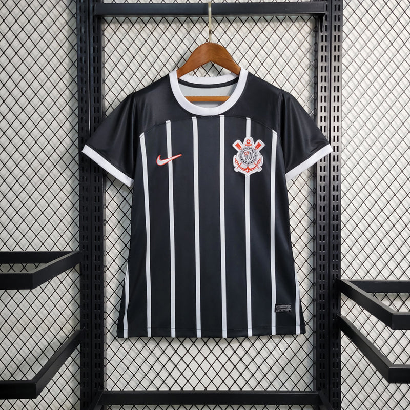 Camisa Corinthians II 23/24 s/n° Torcedor Nike Feminina - Preto+Branco