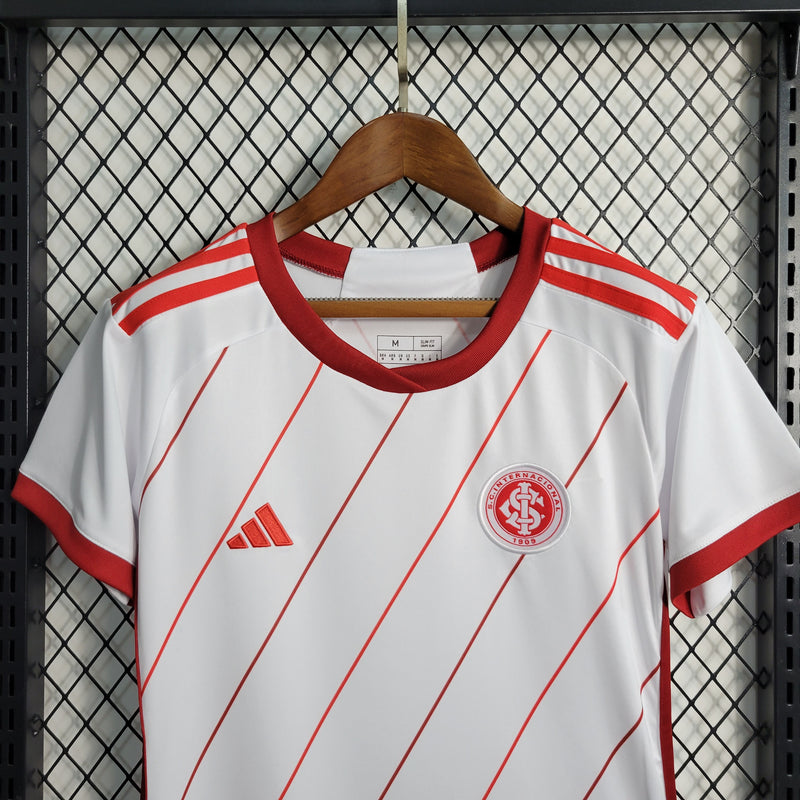 Camisa Internacional II 23/24 s/n° Torcedor Adidas Feminina - Vermelho Escuro+Branco