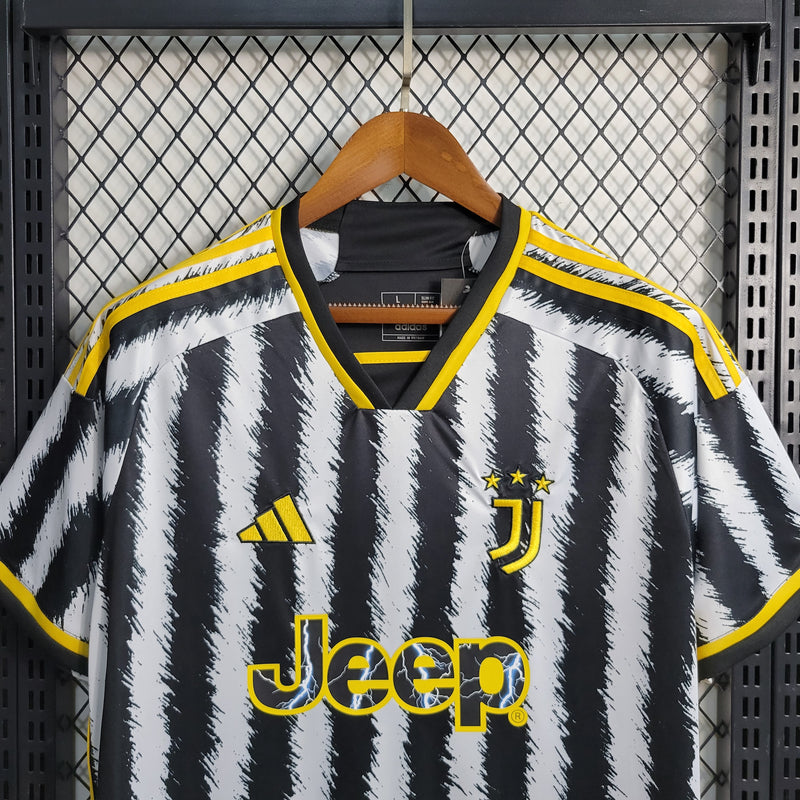 Camisa Juventus Home 23/24 s/n° Torcedor Adidas Masculina - Preto