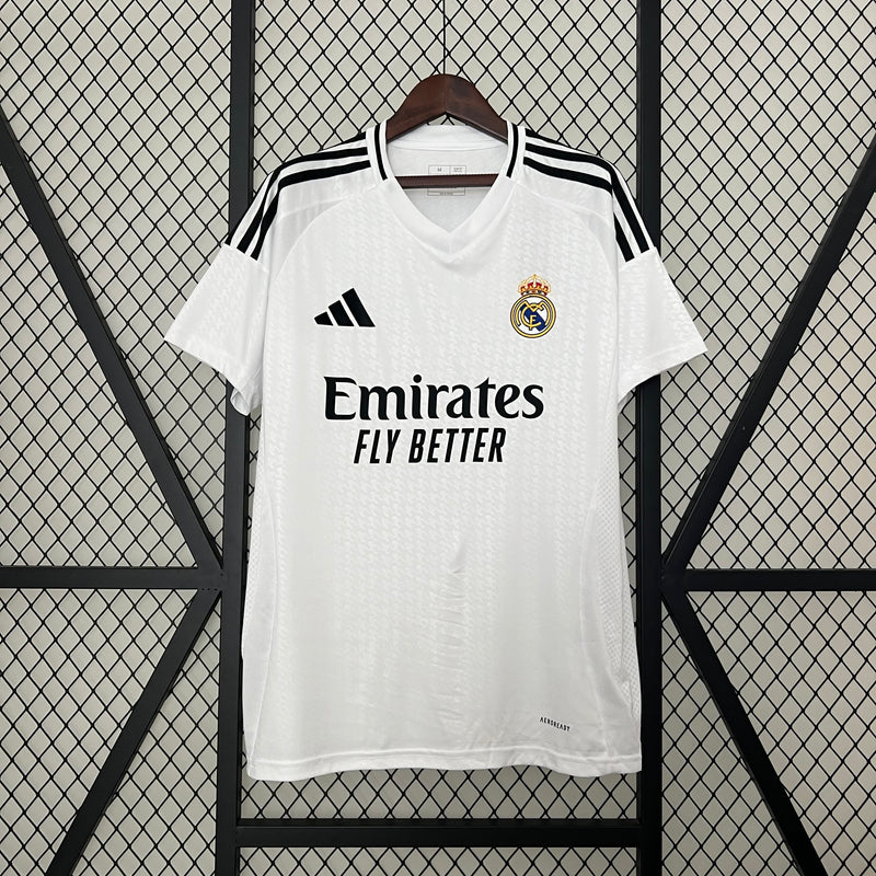 Camisa Real Madrid Home 24/25 s/n° Torcedor Adidas Masculina - Branco