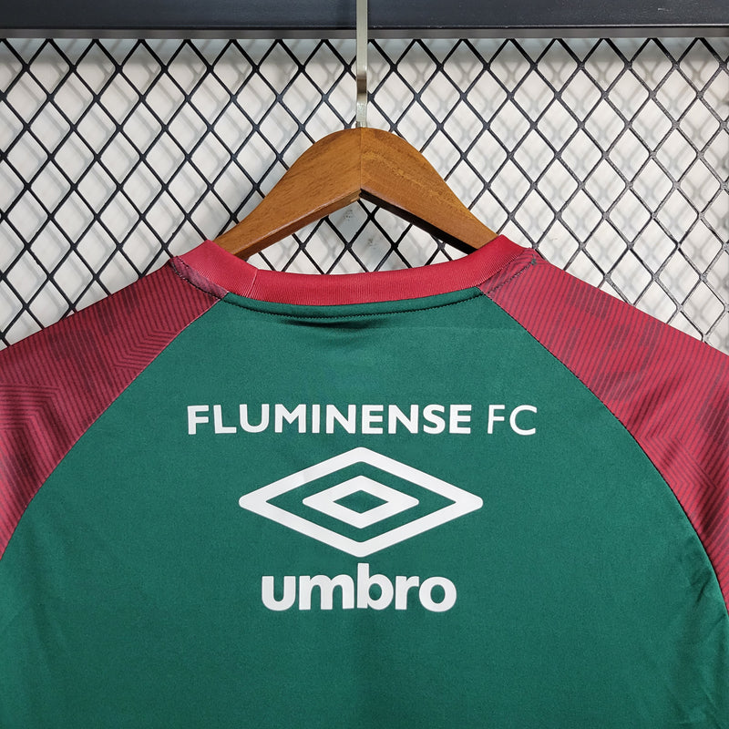 Camisa Fluminense 23/24 s/n° Treino Umbro Masculina - Verde+Vinho