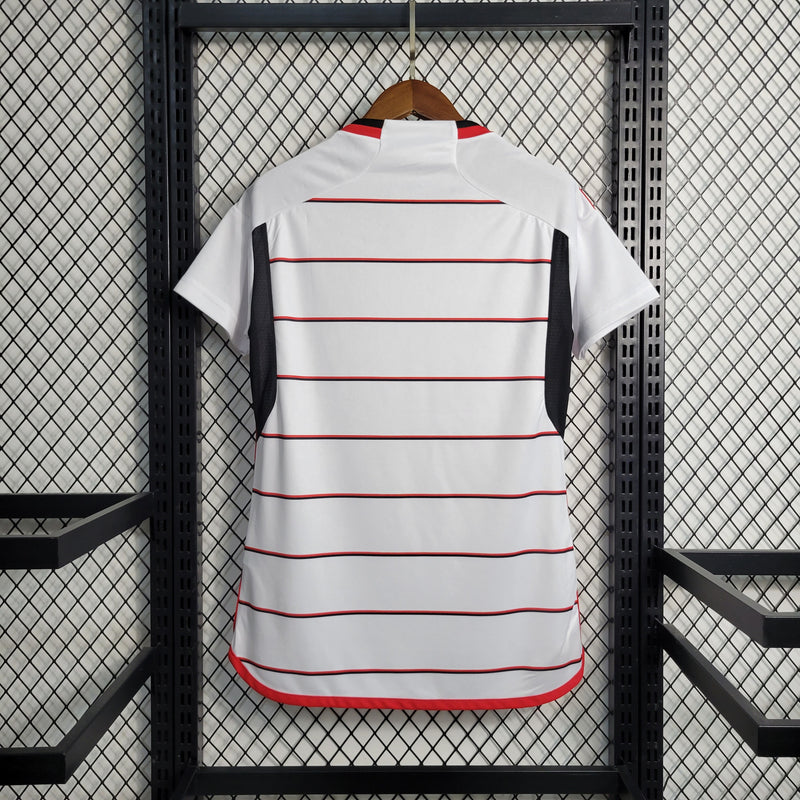 Camisa do Flamengo ll 23/24 Feminina Adidas - Branco+Vermelho