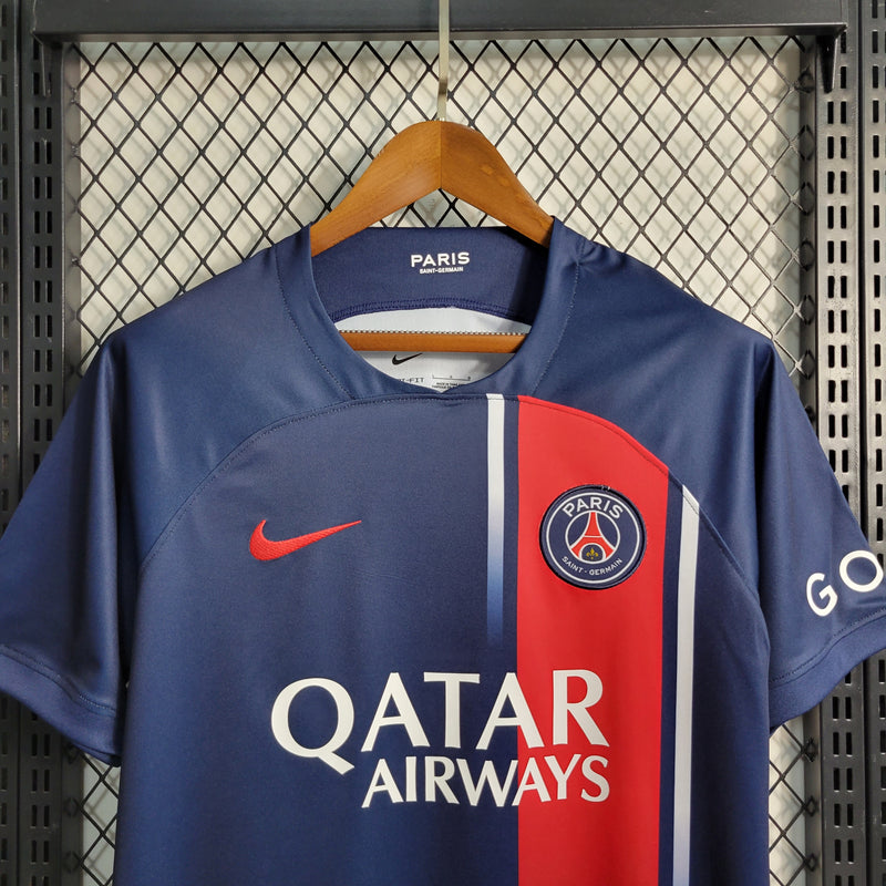 Camisa Nike Paris Saint-Germain I 2023/24 Torcedor Pro Masculina - Azul