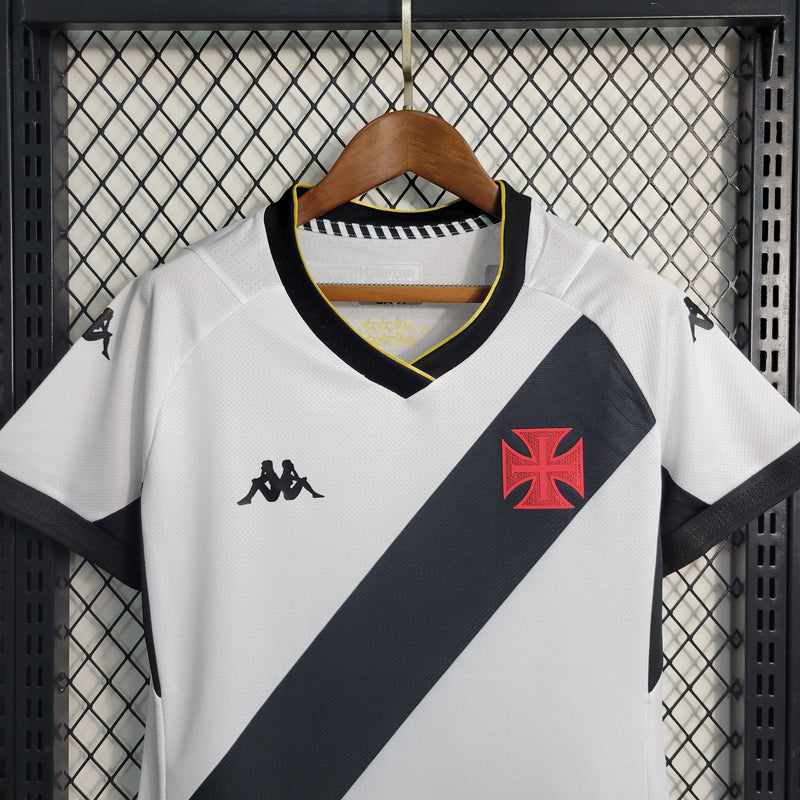 Camisa Vasco da Gama II 23/24 s/n° Jogador Kappa Feminina - Branco