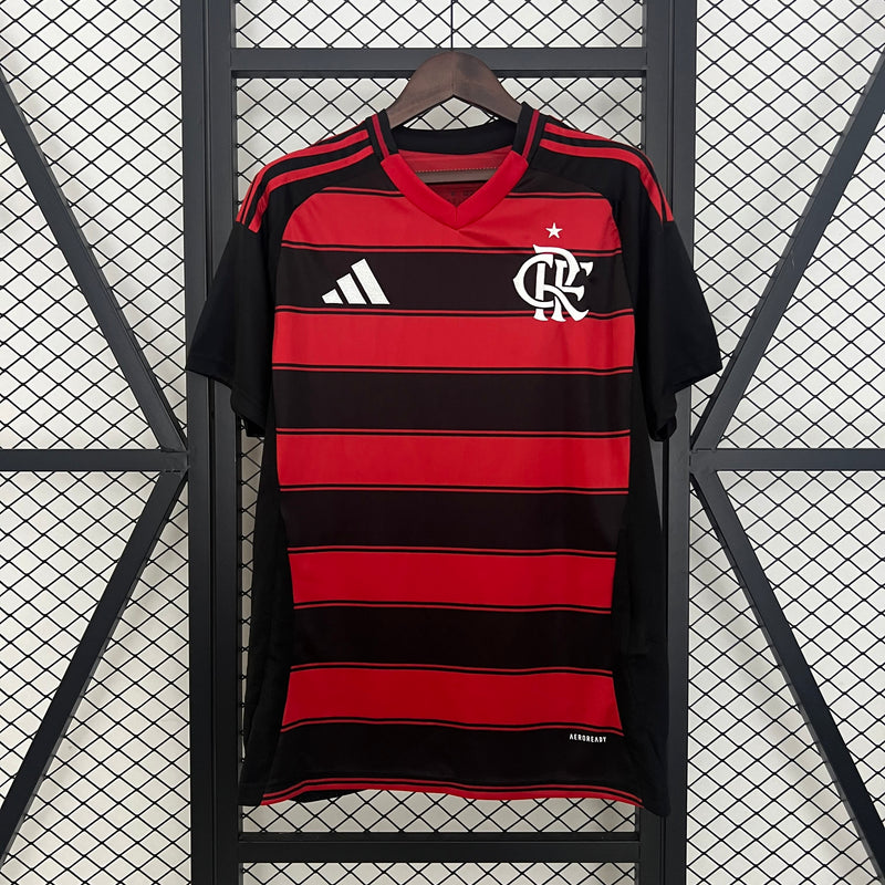 Camisa Flamengo I 25/26 s/n Torcedor Adidas Masculina - Preto