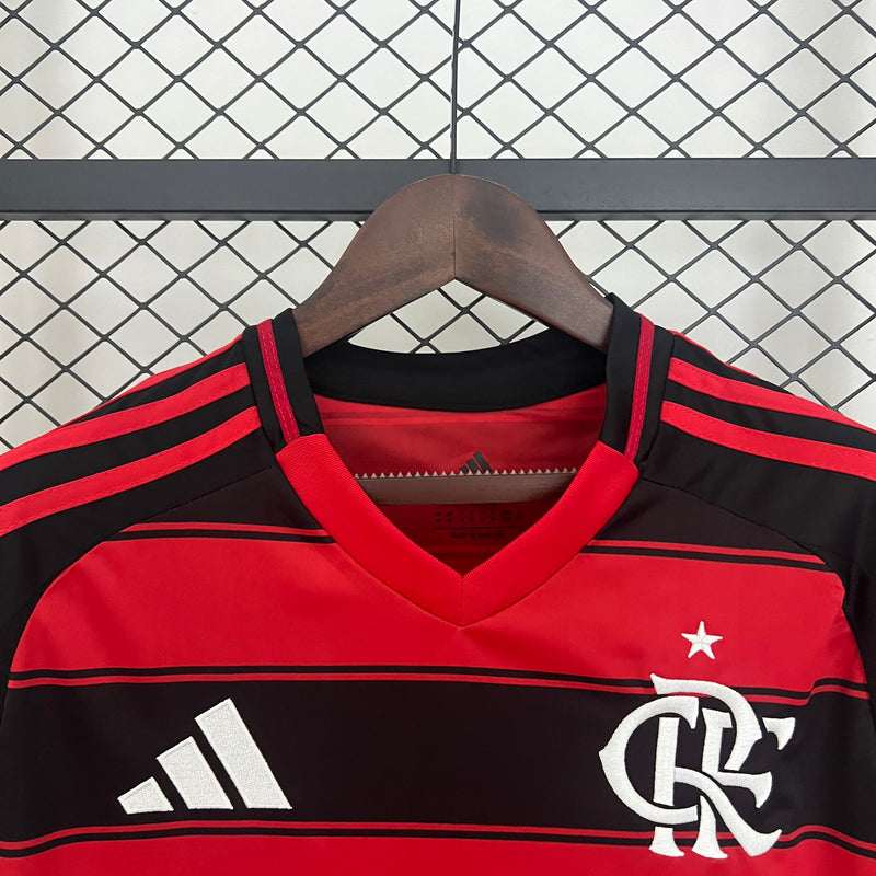 Camisa Flamengo I 25/26 s/n Torcedor Adidas Masculina - Preto