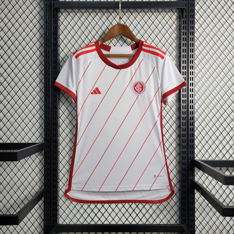 Camisa Internacional II 23/24 s/n° Torcedor Adidas Feminina - Vermelho Escuro+Branco