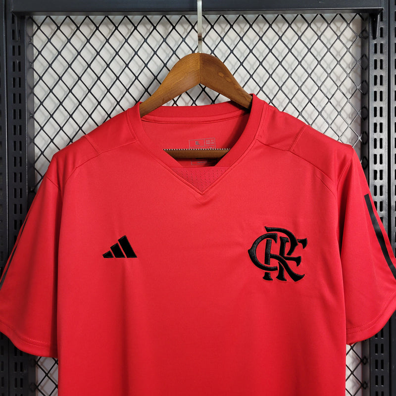 Camisa Flamengo 23/24 s/n° Treino Adidas Masculina - Vermelho