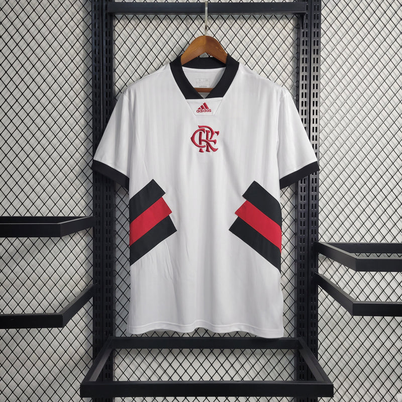 Camisa CR Flamengo Icon Adidas - Branco+Preto