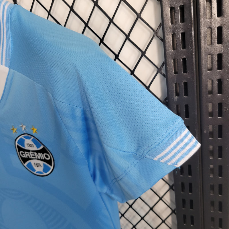 Camisa Grêmio II 23/24 s/n° Torcedor Umbro Feminina - Azul