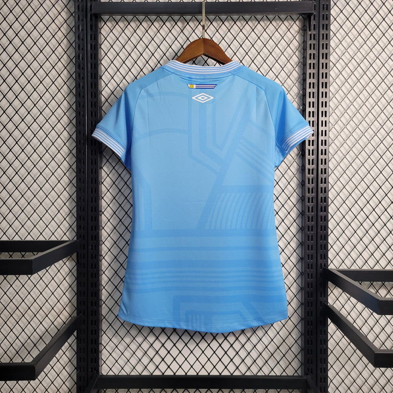 Camisa Grêmio II 23/24 s/n° Torcedor Umbro Feminina - Azul