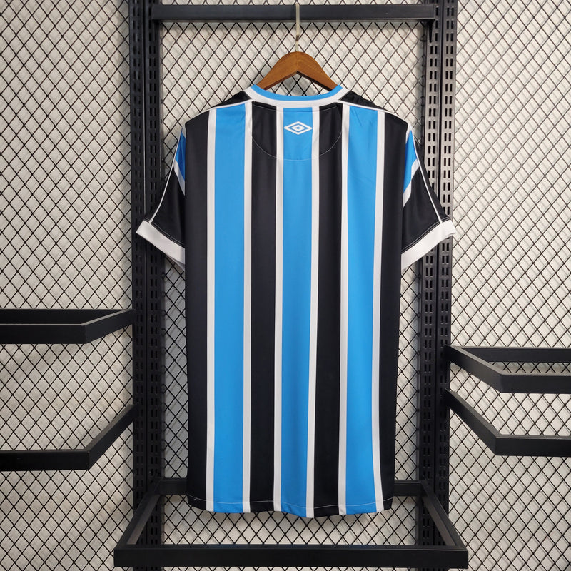 Camisa Grêmio I 23/24 s/n° Torcedor Umbro Masculina - Azul+Preto