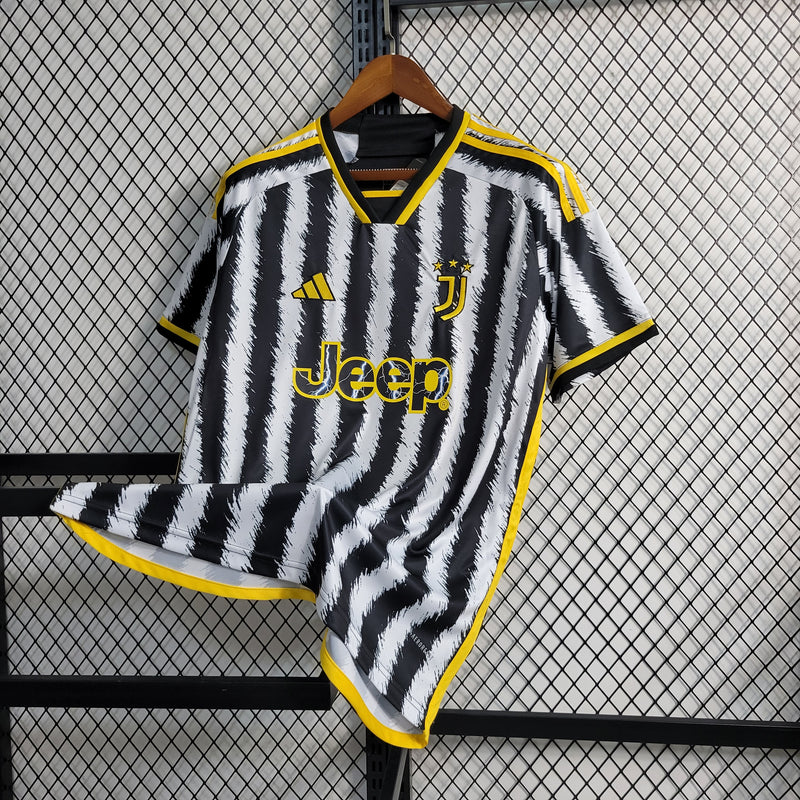 Camisa Juventus Home 23/24 s/n° Torcedor Adidas Masculina - Preto