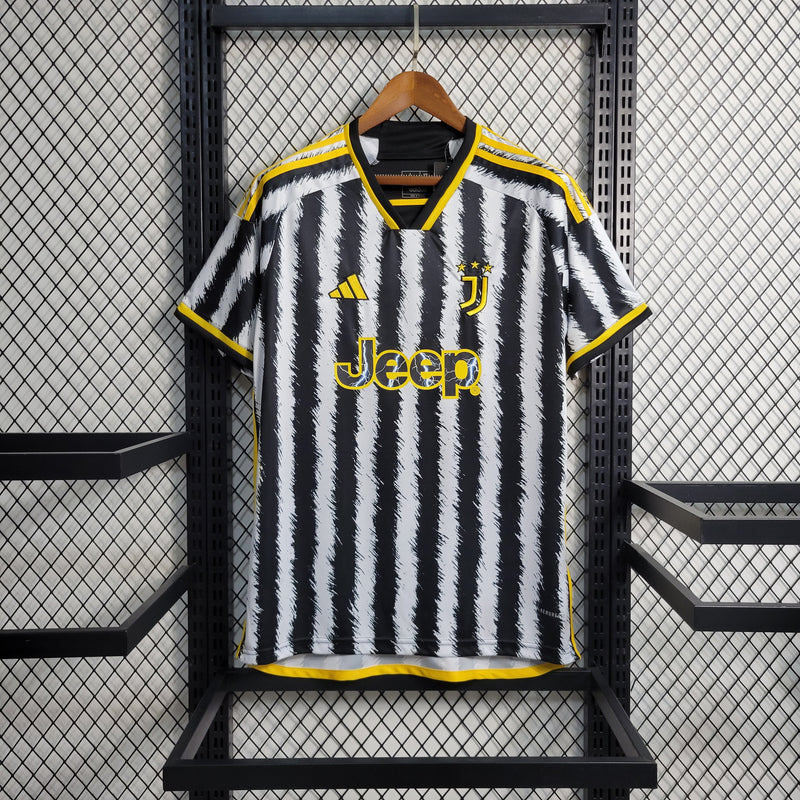 Camisa Juventus Home 23/24 s/n° Torcedor Adidas Masculina - Preto