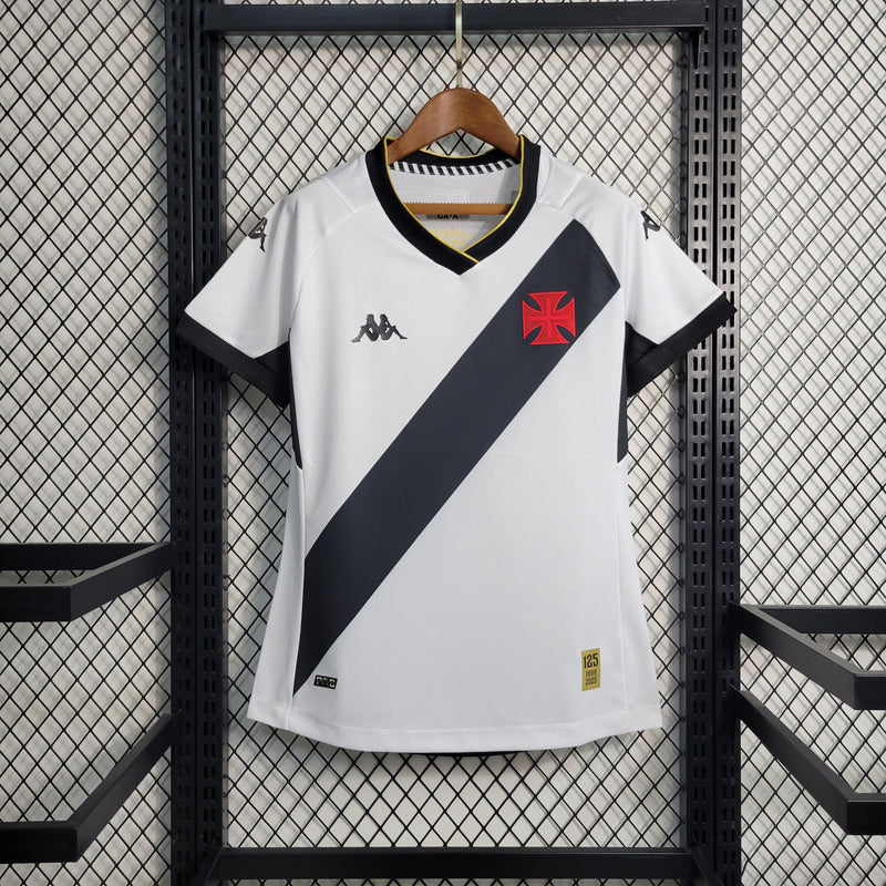 Camisa Vasco da Gama II 23/24 s/n° Jogador Kappa Feminina - Branco