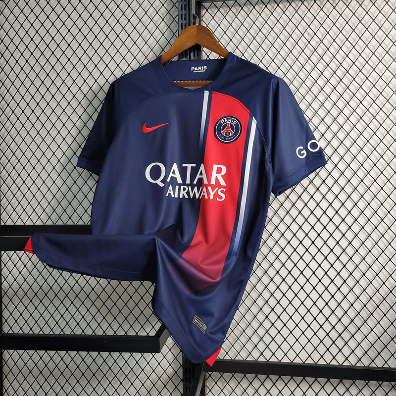 Camisa Nike Paris Saint-Germain I 2023/24 Torcedor Pro Masculina - Azul