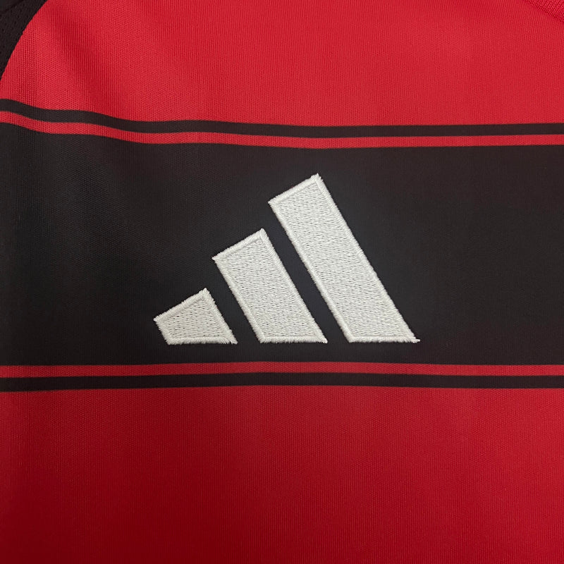 Camisa Flamengo I 25/26 s/n Torcedor Adidas Masculina - Preto