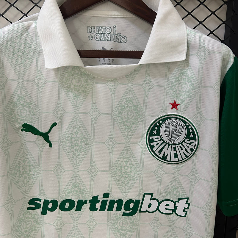 Camisa Palmeiras Away 25/26 s/n Torcedor Puma Masculina - Branco