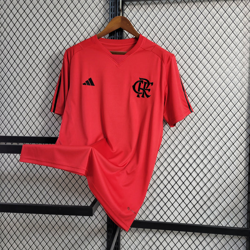 Camisa Flamengo 23/24 s/n° Treino Adidas Masculina - Vermelho