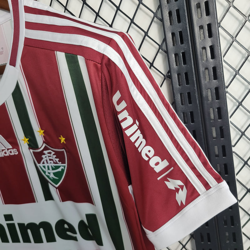 Camisa Fluminense I 12/13 s/n° Torcedor Adidas Masculina - Verde+Vinho