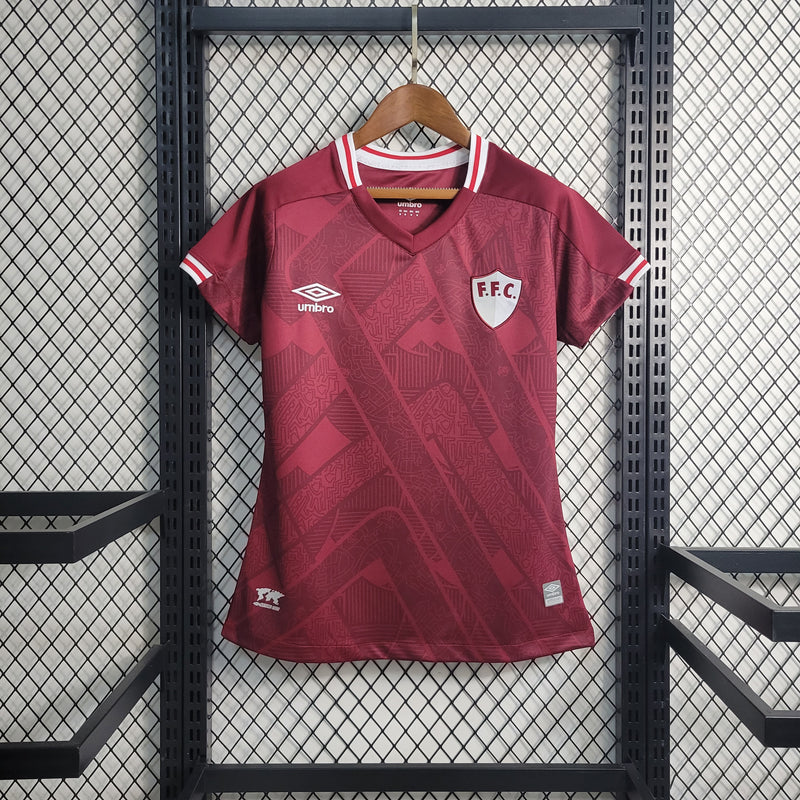 Camisa Fluminense III 23/24 s/n° Torcedor Umbro Feminina - Bordô