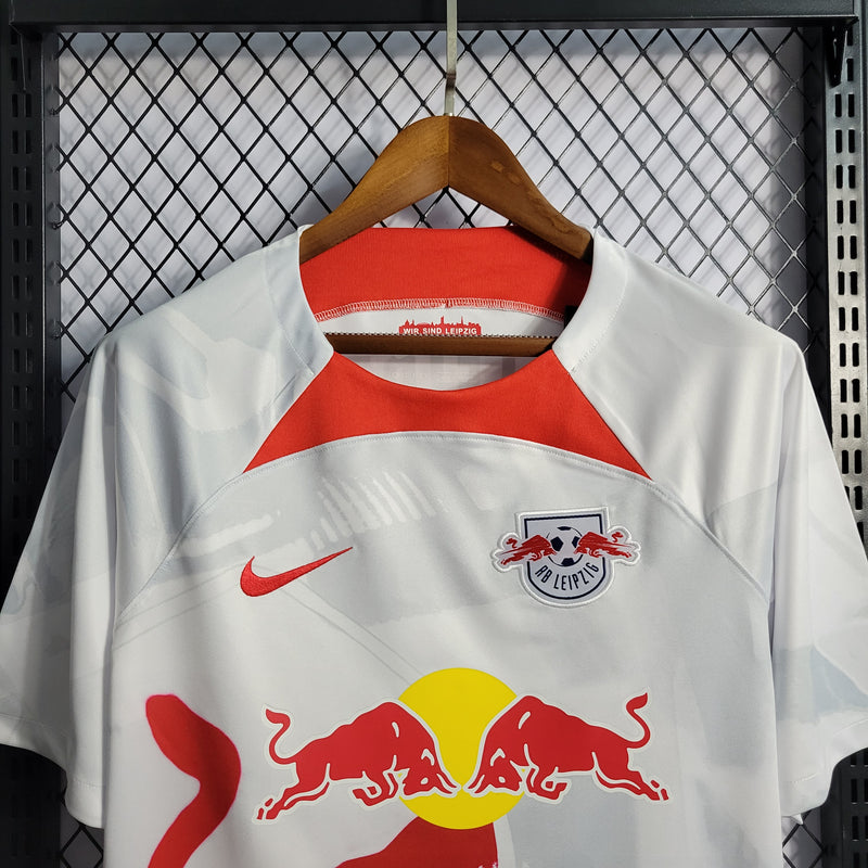 Camisa RB Leipzig 22/23 S/N° Torcedor Nike Masculina - Branca+Vermelha