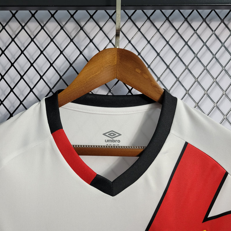 Camisa Rayo Vallecano I 22/23 s/n° Umbro Masculina - Branco+Vermelho