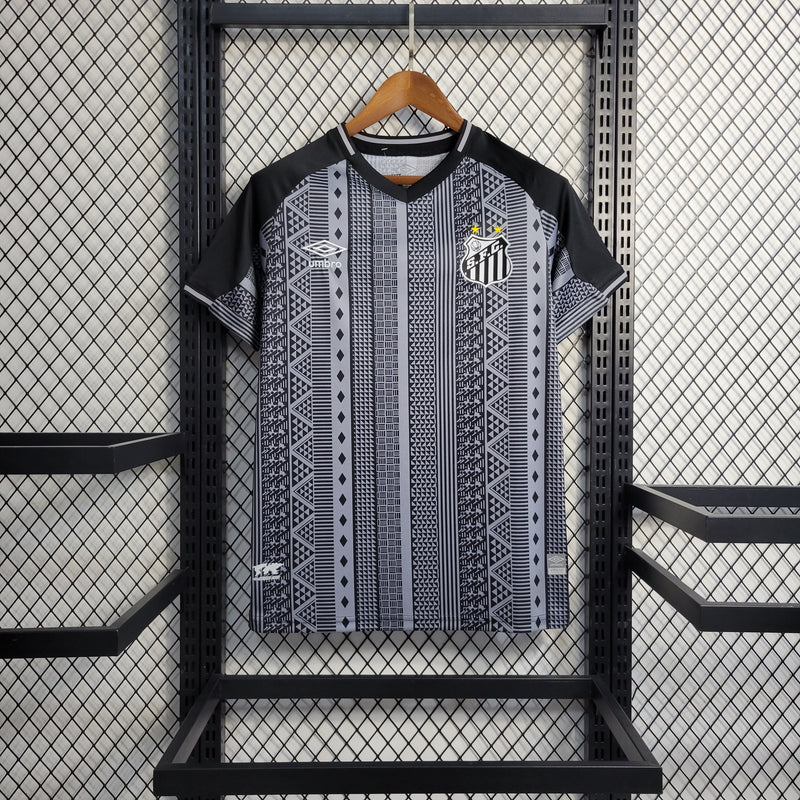 Camisa Santos III 22/23 s/n° Jogador Umbro Masculina - Preto