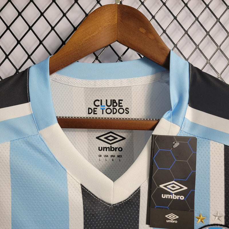 Camisa Grêmio I 22/23 s/n° Torcedor Umbro Masculina - Azul+Branco