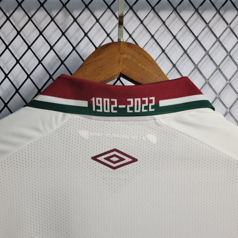 Camisa Fluminense II 22/23 s/nº Jogador Umbro Masculina - Branco+Vinho