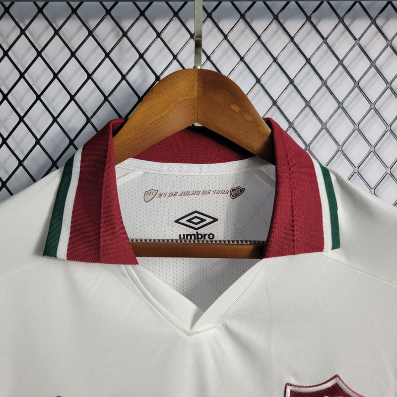 Camisa Fluminense II 22/23 s/nº Jogador Umbro Masculina - Branco+Vinho