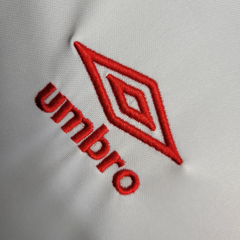 Camisa Rayo Vallecano I 22/23 s/n° Umbro Masculina - Branco+Vermelho