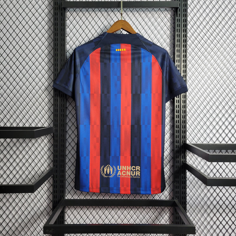 Camisa Nike Barcelona I 2022/2023 Torcedor Masculina - Azul