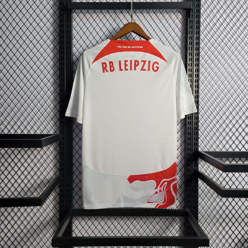 Camisa RB Leipzig 22/23 S/N° Torcedor Nike Masculina - Branca+Vermelha