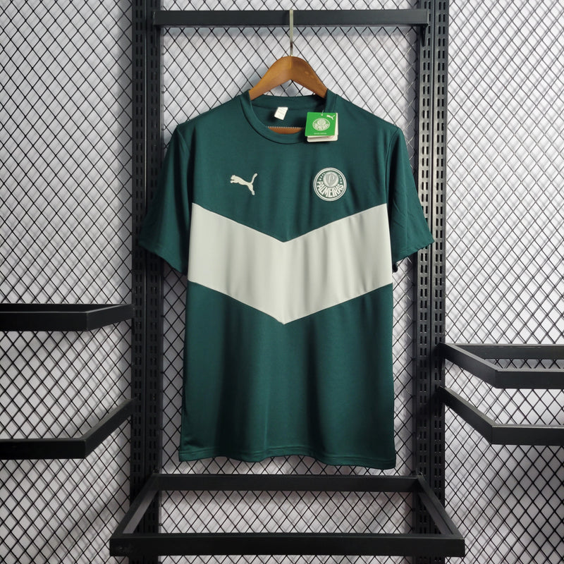 Camisa Palmeiras Pré Jogo 22/23 Puma Masculina - Verde+Cinza