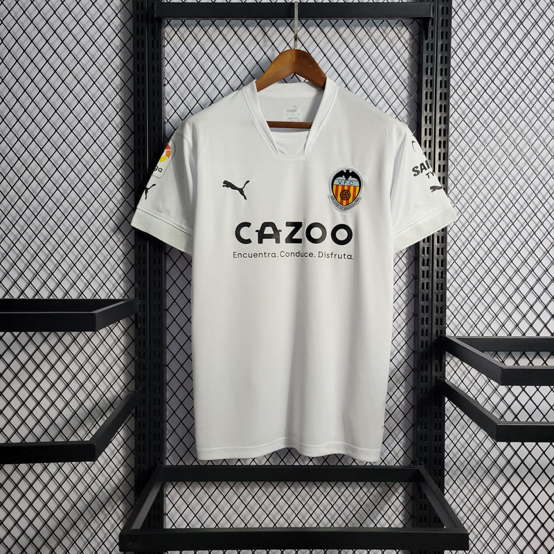 Camisa Valencia Home 22/23 s/nº Torcedor Puma Masculina - Branco