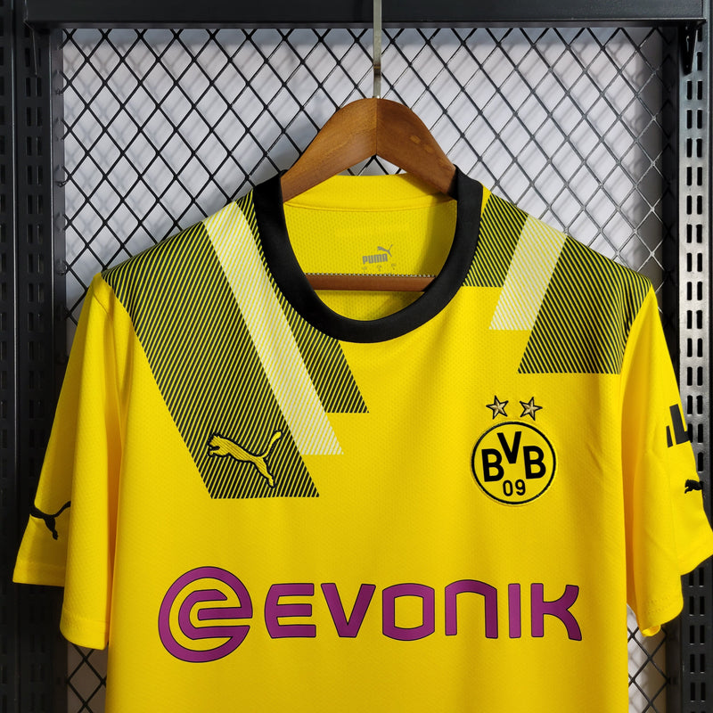 Camisa Borussia Dortmund Cup 22/23 s/n° Torcedor Masculina - Amarelo