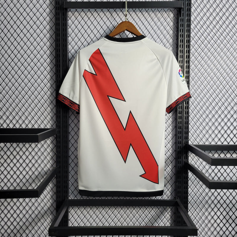 Camisa Rayo Vallecano I 22/23 s/n° Umbro Masculina - Branco+Vermelho