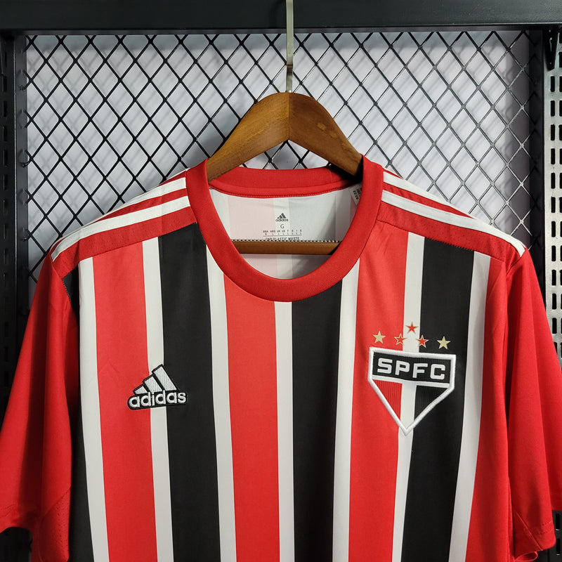 Camisa São Paulo II 22/23 s/n° Torcedor Adidas Masculina - Vermelho+Preto