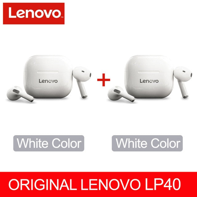 Fone de Ouvido Original Lenovo LP40 TWS Wireless Earphone Bluetooth 5.0