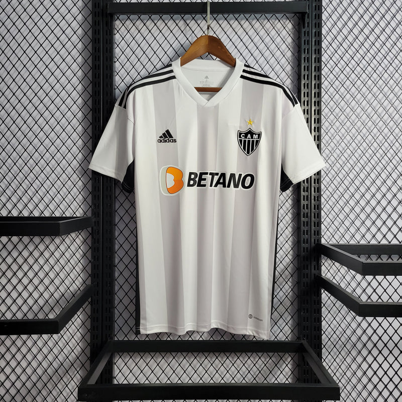 Camisa Atlético Mineiro II 22/23 s/n° Torcedor Adidas Masculina - Branco+Preto