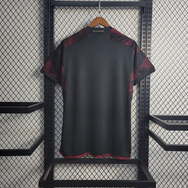 Camisa Seleção Alemanha Away 22/23 s/n° Torcedor Adidas Masculina - Preto