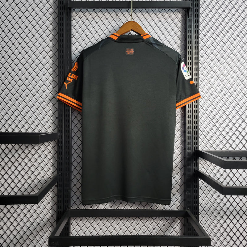 Camisa Valencia Home 22/23 s/nº Torcedor Puma Masculina - Preto